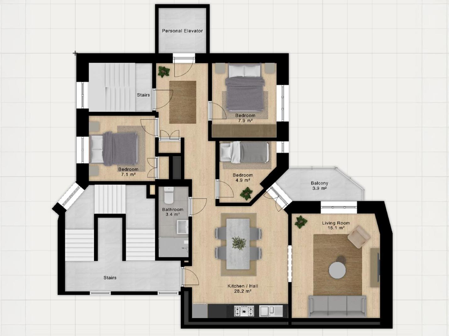 Sanders Shield - 3 Bedroom Apartment With Balcony Copenhagen Exterior photo